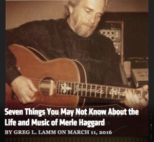 ND Merle Haggard article